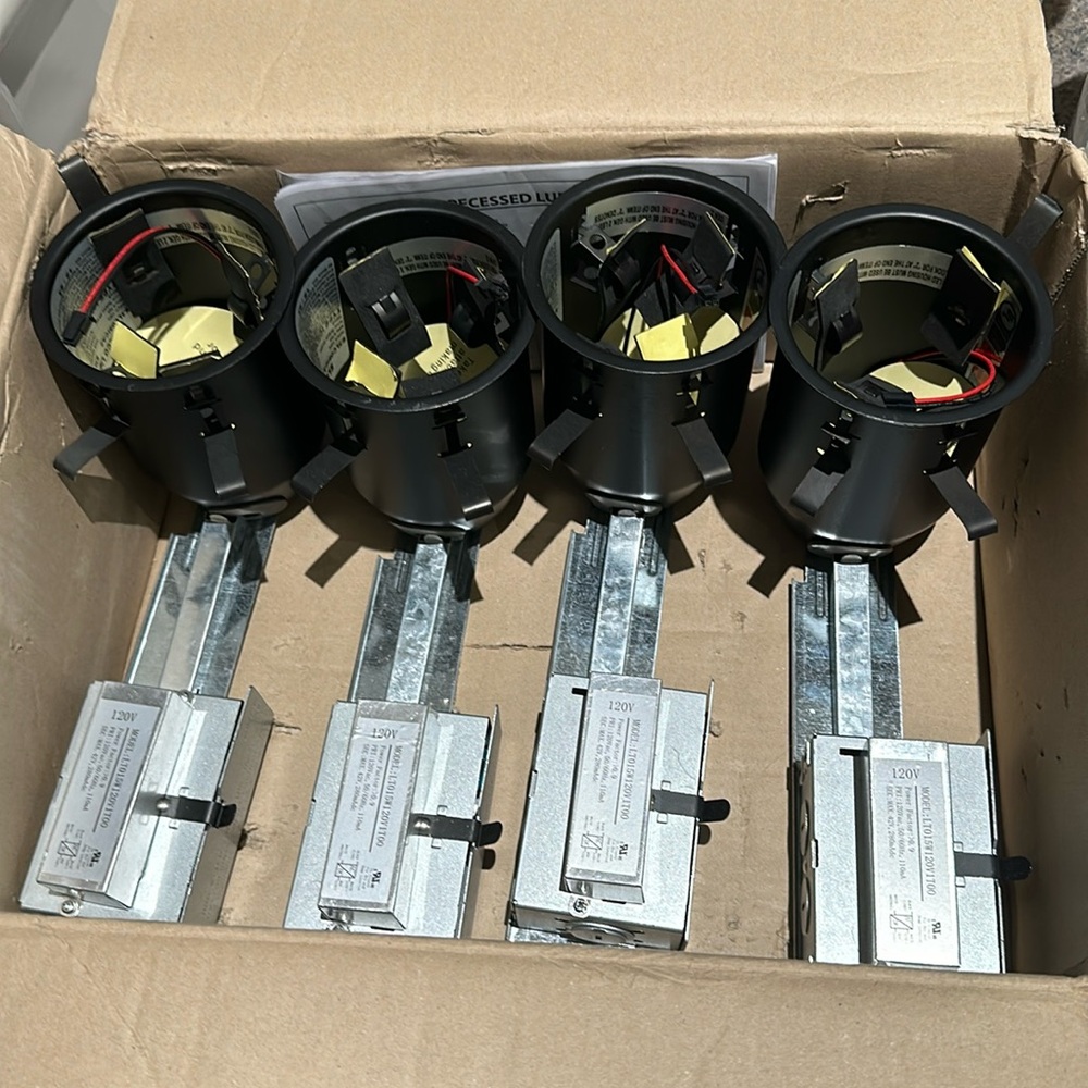 SET OF 4 ELCO, 3" IC AT Dedicated LED remodel housing NIB